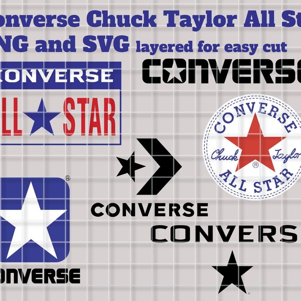 Converse All Star Chuck Taylor PNG and SVG perfect for decal, htv, vinyl, sublimation, waterslide, tumbler, tshirt