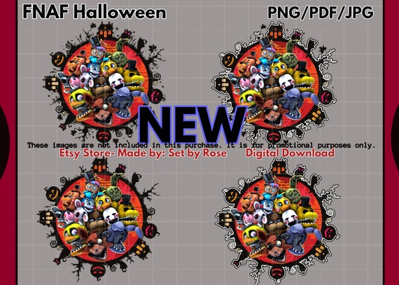 FNAF Five Nights at Freddy's Halloween 4 PNG (Instant Download) 