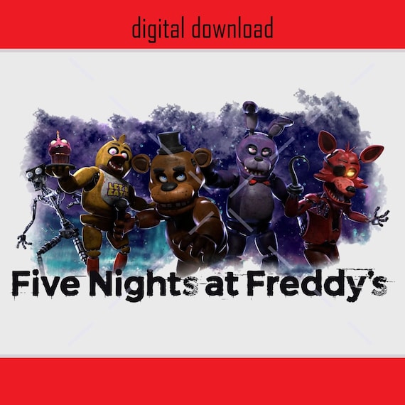 FNAF Five Nights at Freddys 1 Png JPG Perfect for Sublimation 