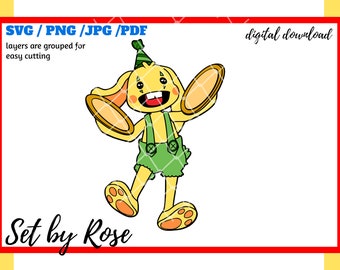 Bunzo Bunny Poppy speeltijd Huggy Wuggy spel SVG/PNG/JPG/PNG