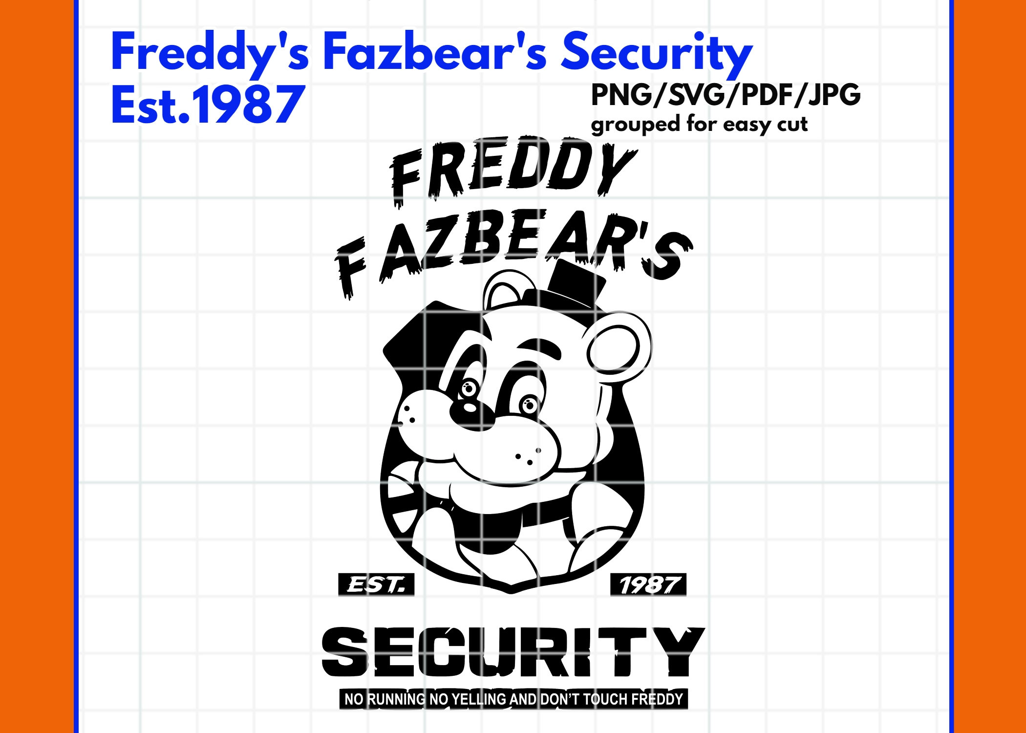 Five Nights at Freddy's Nightmare FNAF Svg/png/pdf/jpg 