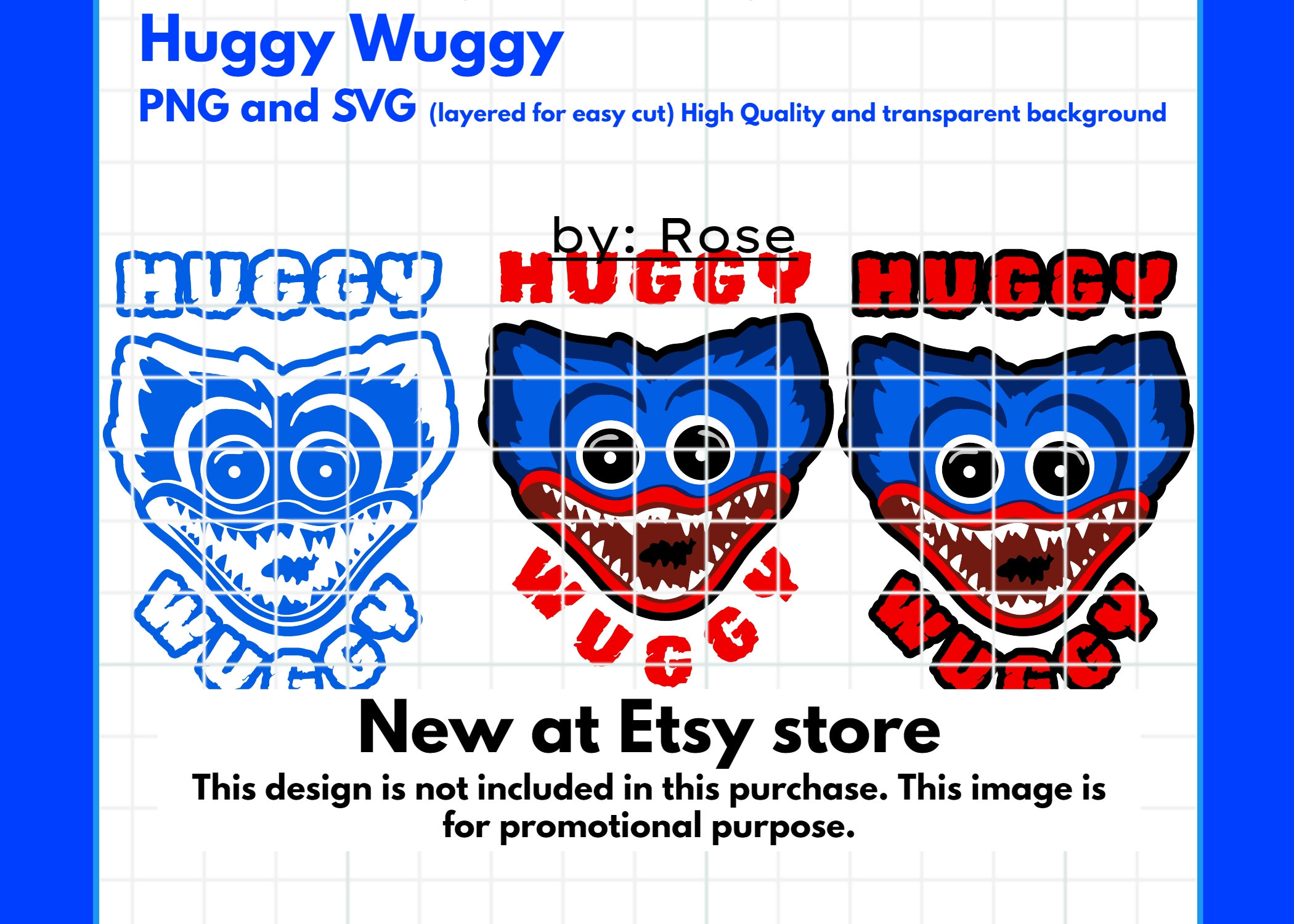 Huggy Wuggy Fnf Poppy Playtime Characters NEW Bundle 4 15 PNG 
