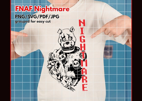 Five Nights at Freddy's Nightmare FNAF Svg/png/pdf/jpg 