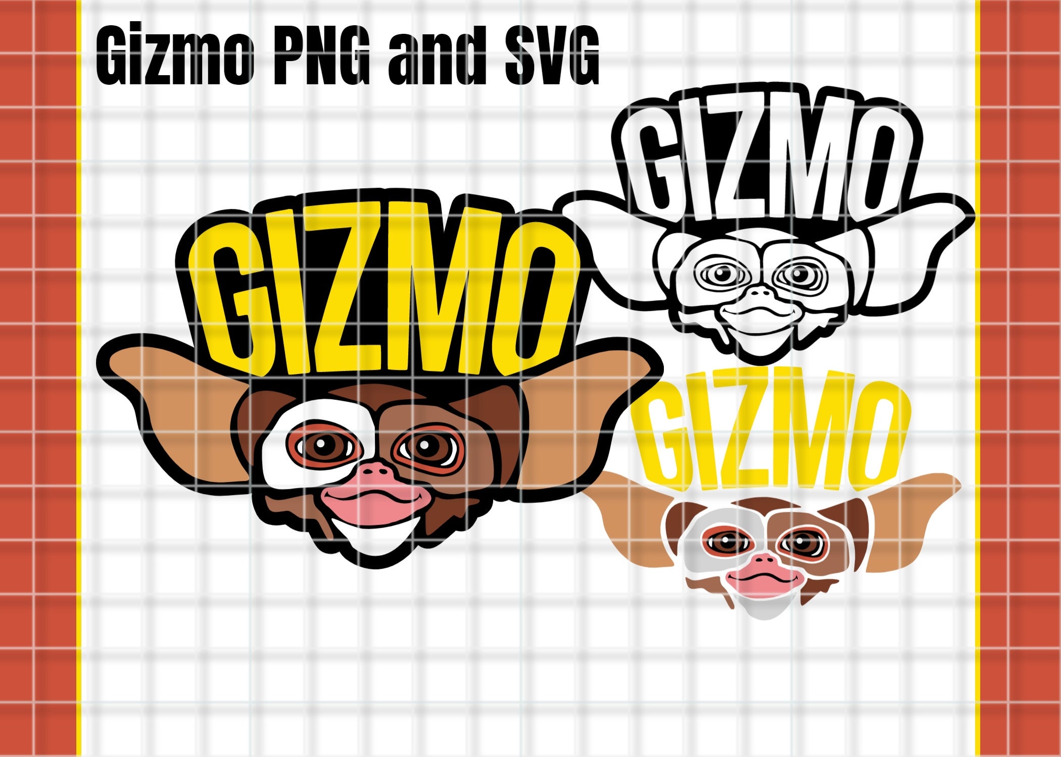 Gizmo (Gremlin) Layered Design for cutting - LaserCraftum