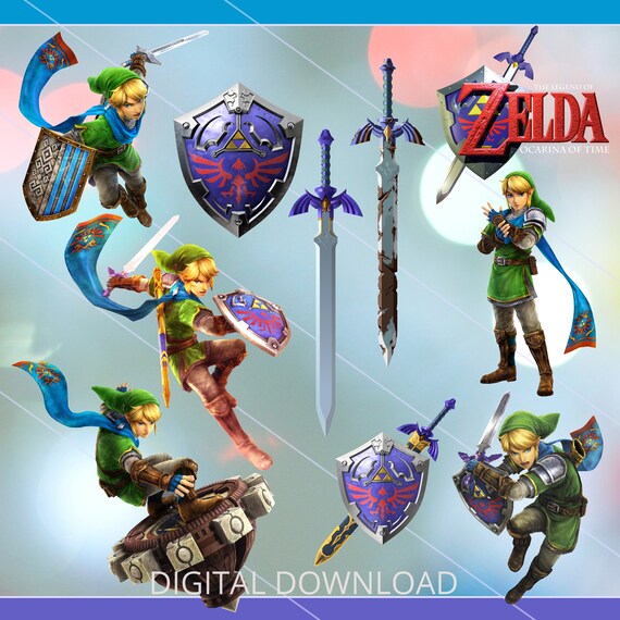 Legend of Zelda Link PNG for Sublimation Tshirt Design 