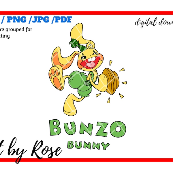 Bunzo Bunny Poppy Playtime Huggy Wuggy Game svg / png / jpg/ png