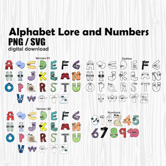 Number Lore Individual Characters Fonts Letters Vectors Svg 
