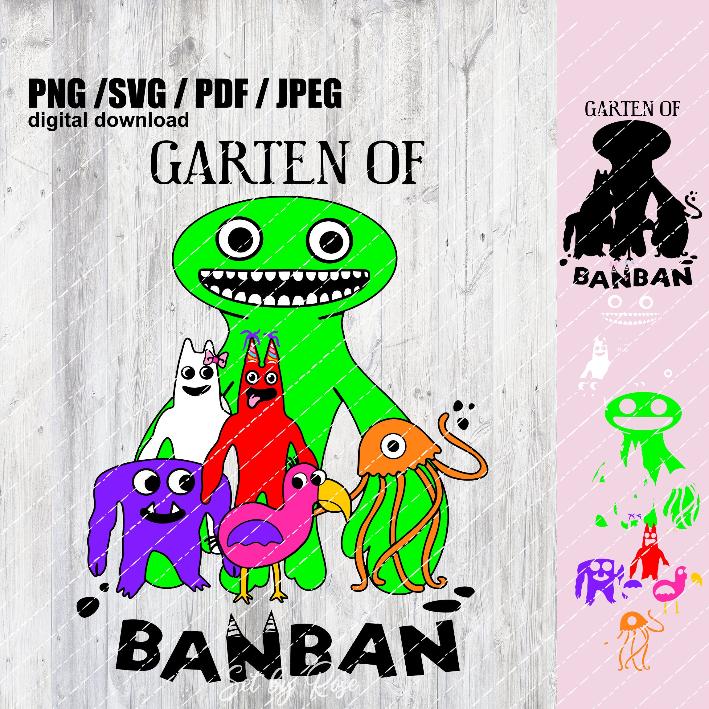 Garten of Banban Opila Bird Roblox Inspired Digital Download Artwork,  Png/pdf/psd Perfect for Sublimation and Printing Crafts 300dpi 