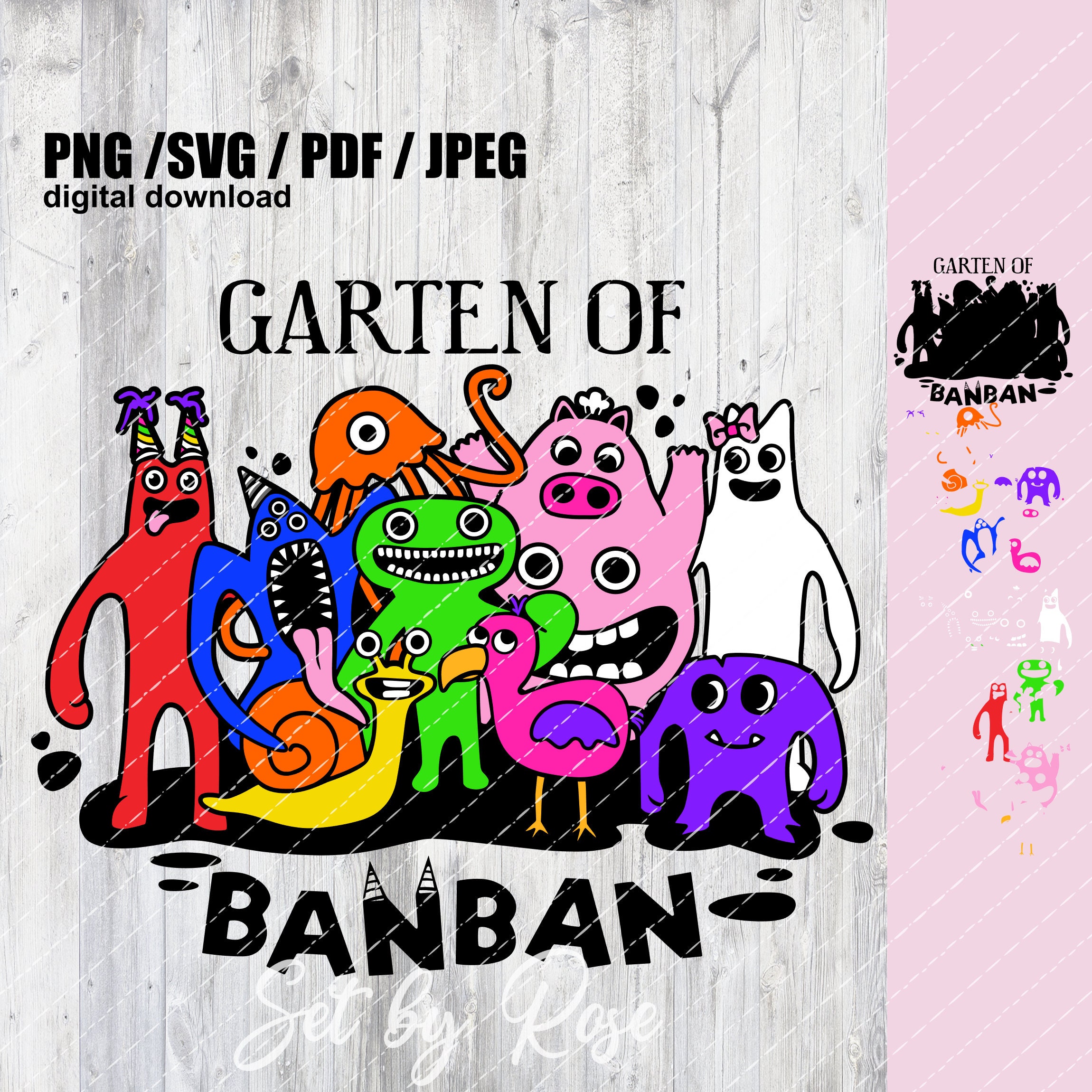 Garten of Banban Svg/png/pdf/jpeg Garden of Banban Nabnab 