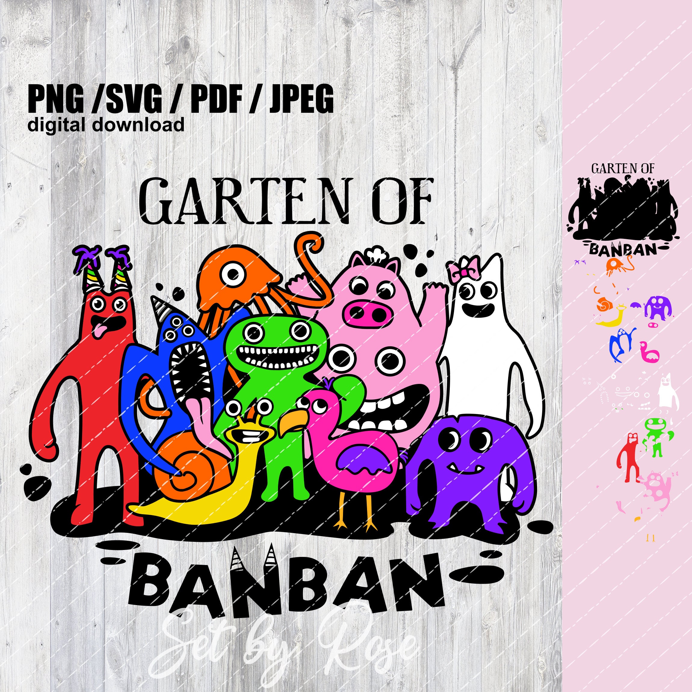 Garten of Banban Nabnab Nab Nab Png/svg/pdf/jpeg (Instant Download) 