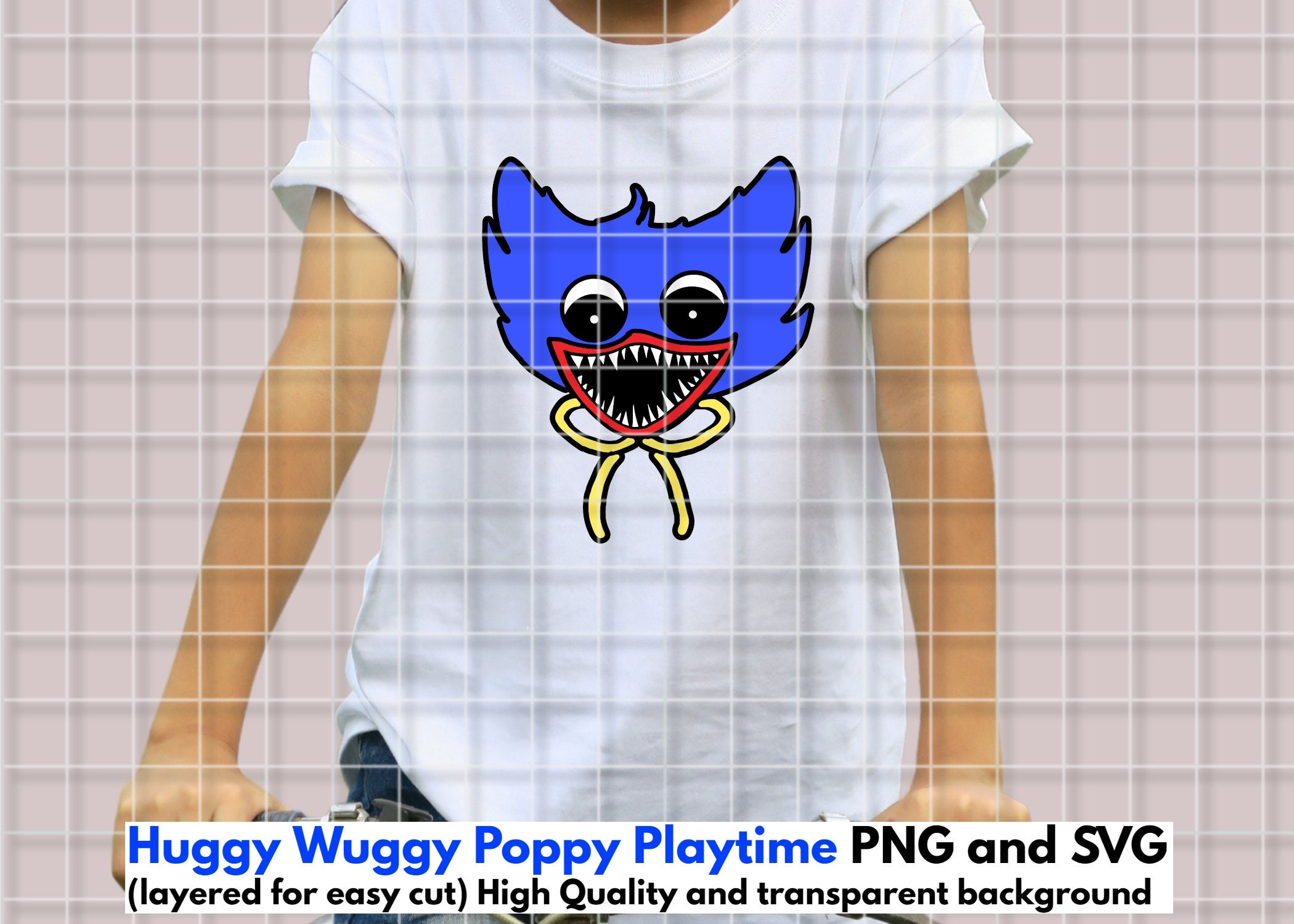 Poppy Playtime Huggy Wuggy Svg Digital File, Playtime Svg, Horror Game