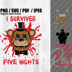 Freddy Fazbear Fnaf SVG / DXF / PNG File Cutting File for -  Denmark