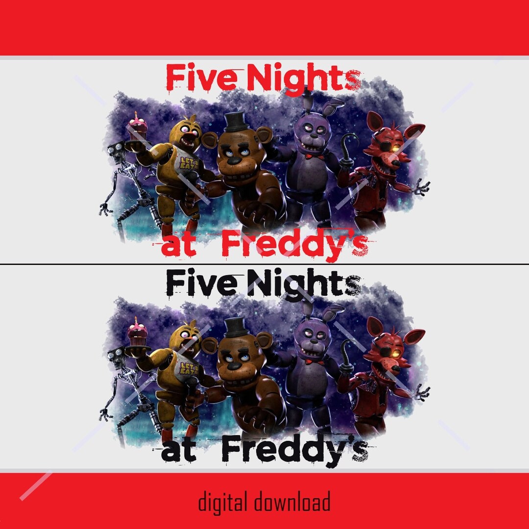 FNAF Five Nights at Freddys 1 Png JPG Perfect for Sublimation 