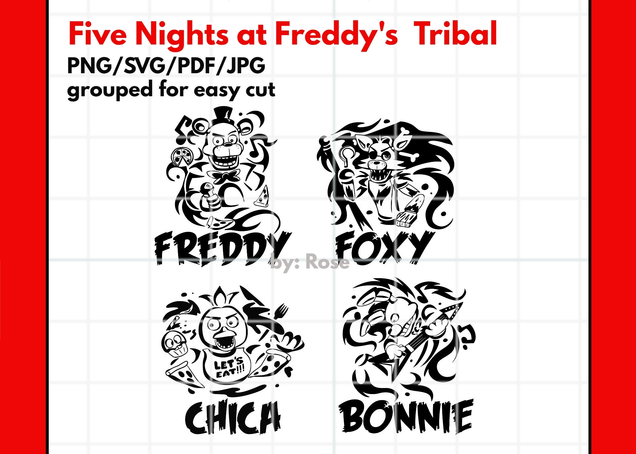 FNaF 1 Tattoo Designs by DuskyAnimations on DeviantArt