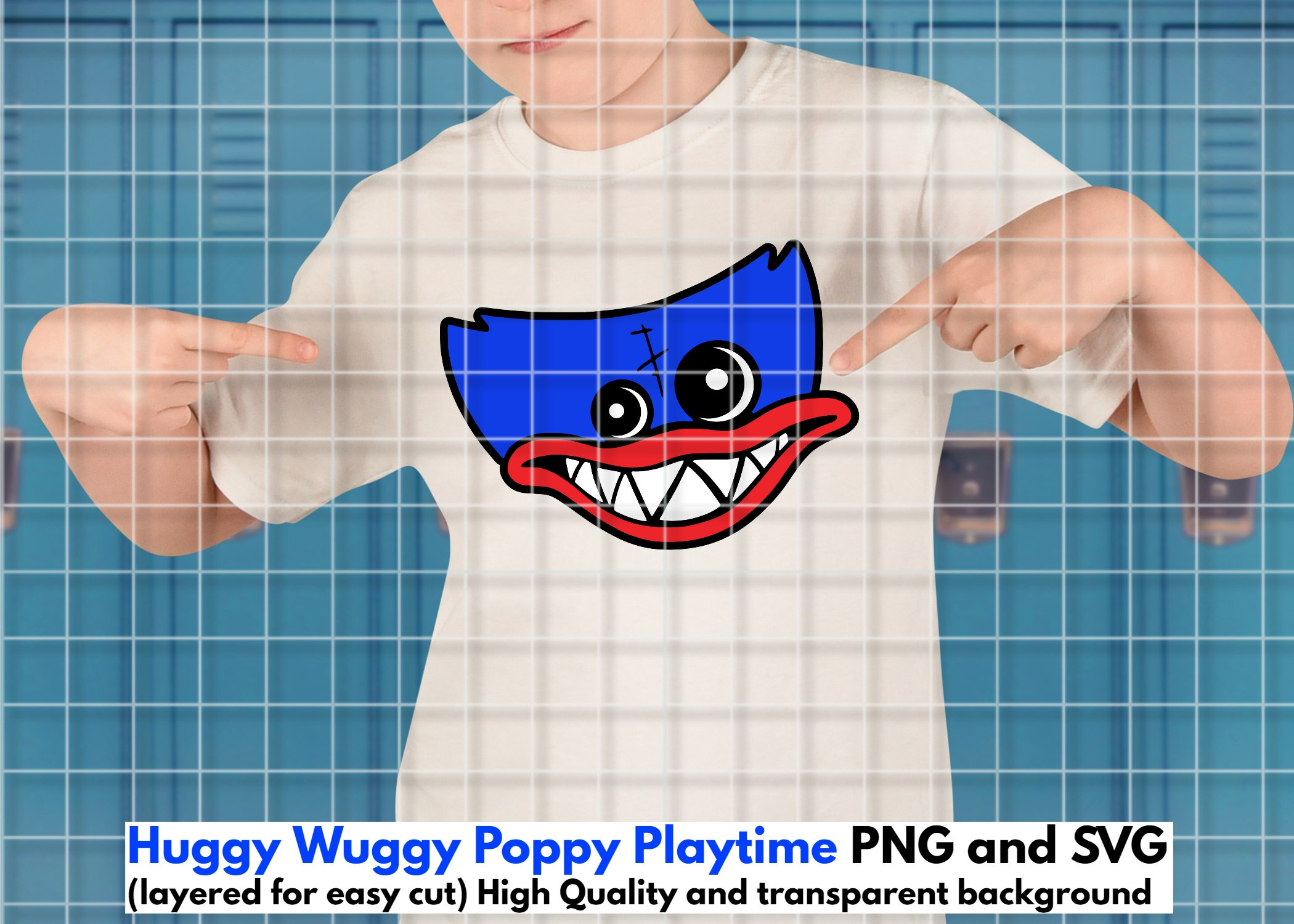 Poppy Playtime Huggy Wuggy Svg Digital File, Playtime Svg, Horror Game