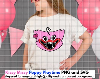 Kissy Missy Poppy Playtime fnf PNG and SVG digital download/perfect for HTV/vinyl/sublimation/waterslide/easysubli/decal/tumbler/mug/tshirt