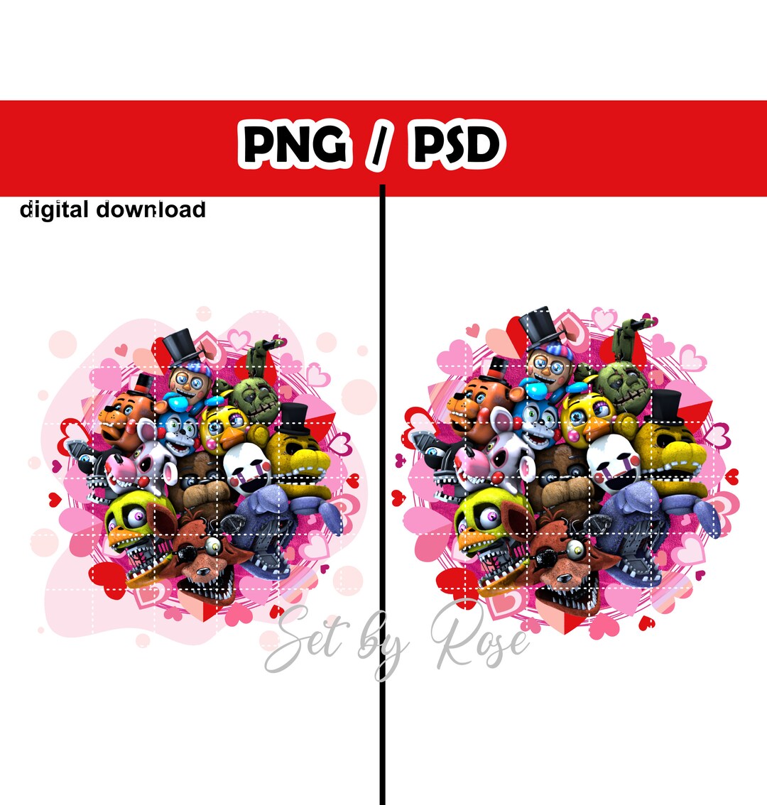 FNAF Valentine Day / Freddys Happy Valentines Day 2 PNG / Five Nights ...