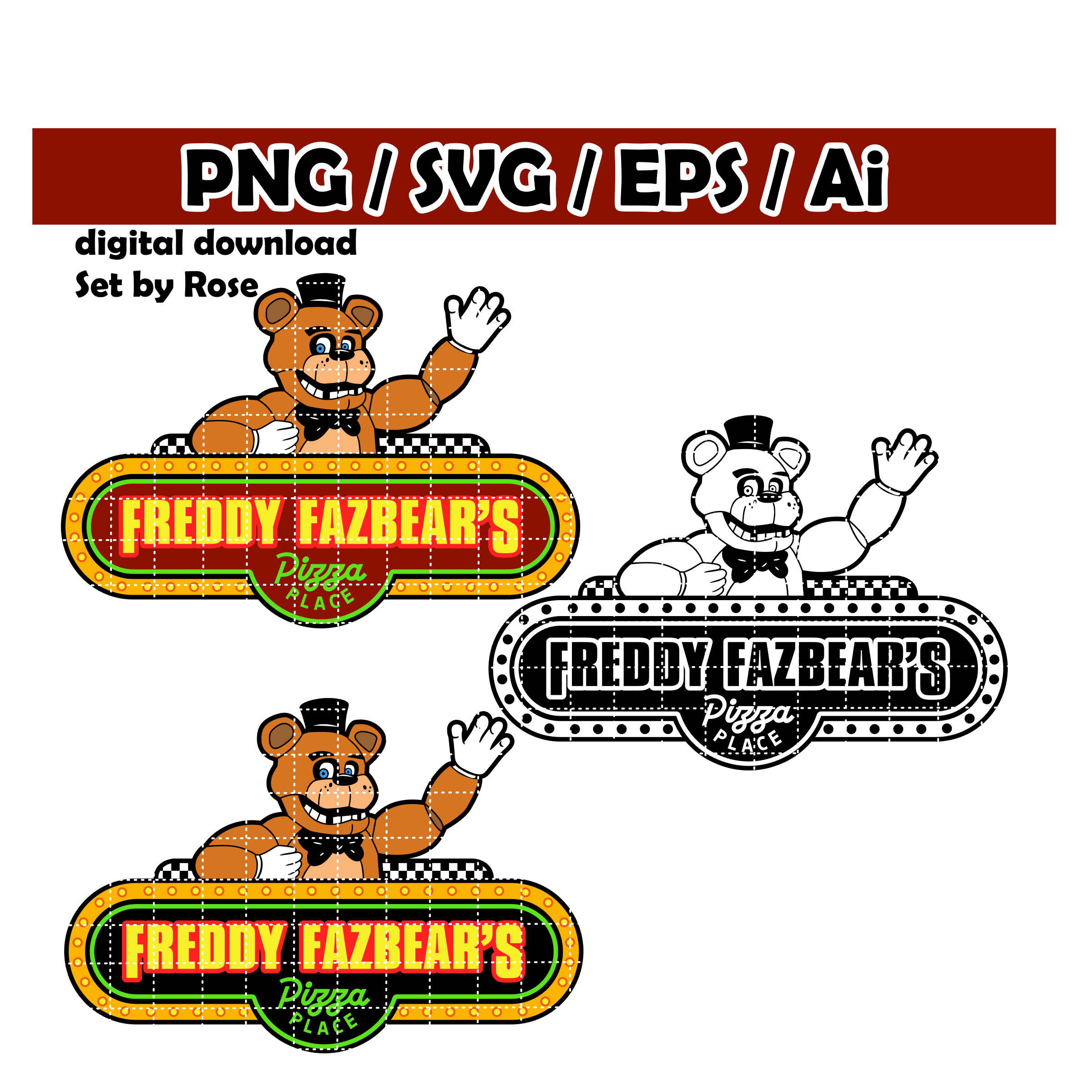 Freddy Fazbear's Pizza FNAF Employee Name Badge [Personalized] - Epic IDs