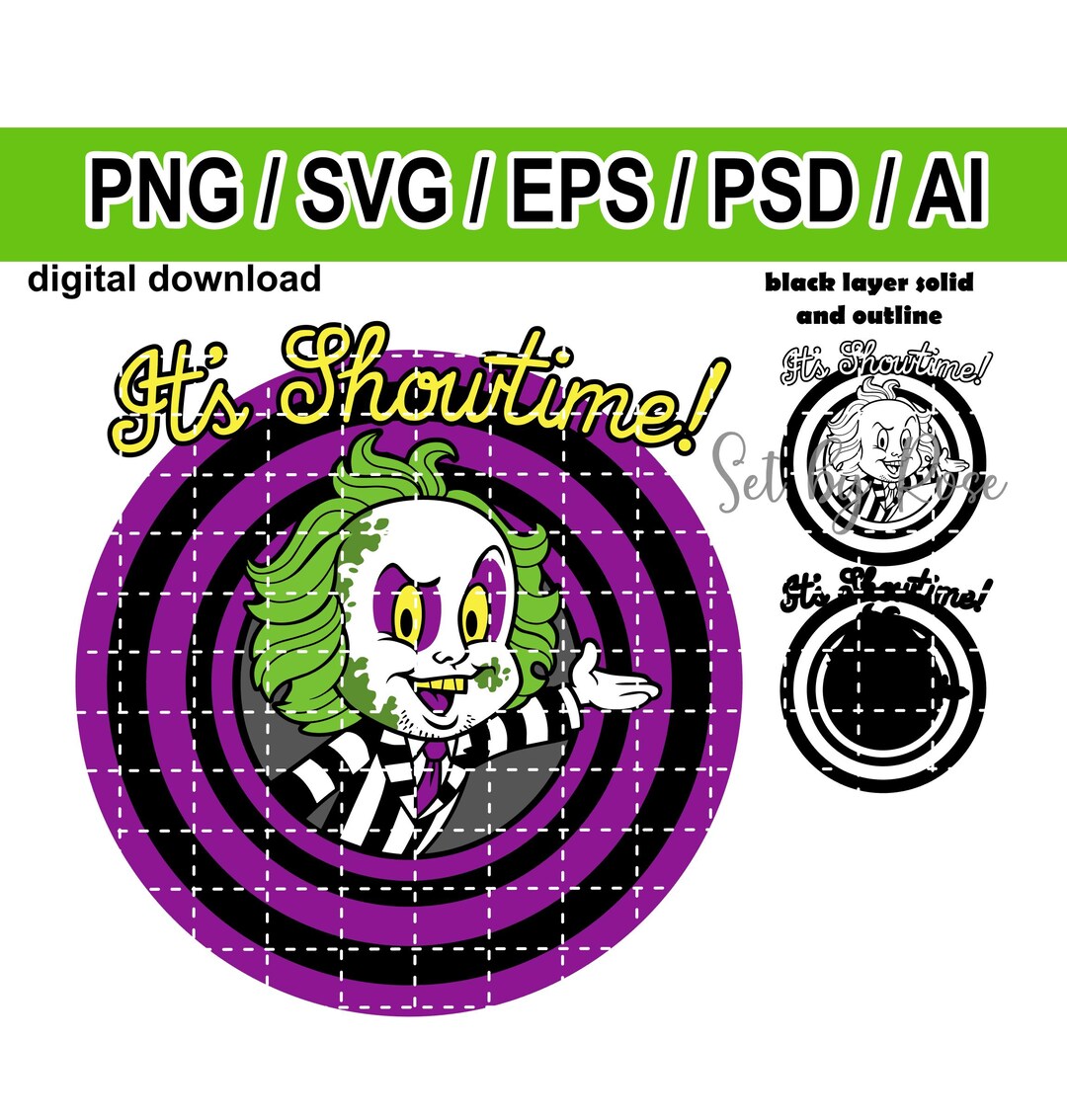 Beetlejuice It's Showtime / Beetlejuice Movie / Tshirt Digital Design ...