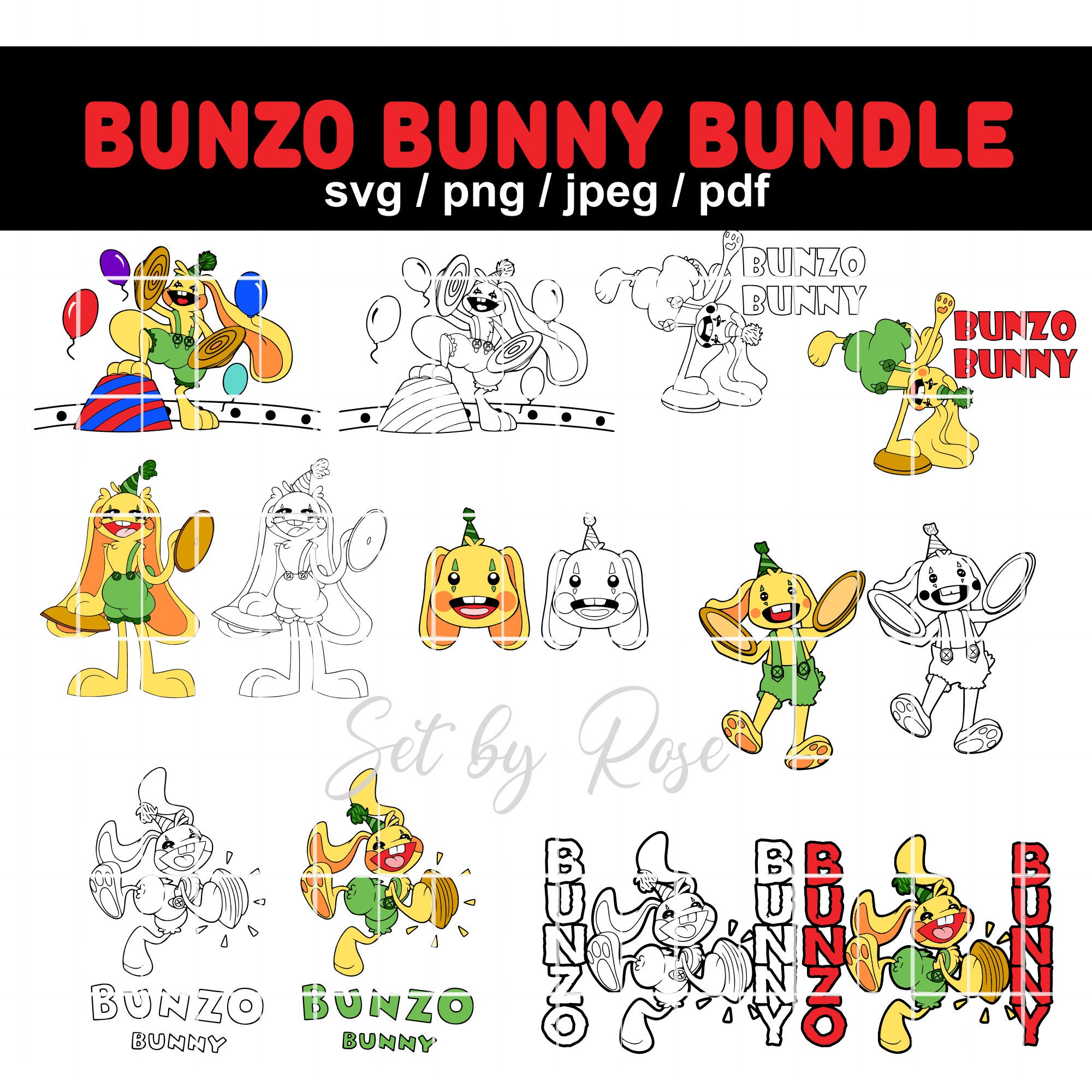 Poppy Plush Playtime,Soft Cat Bee,Bunzo Bunny,Candy Comoros
