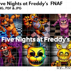 Five Nights at Freddy's FNAF .png, .pdf and .jpg/ Perfect for FNAF ...