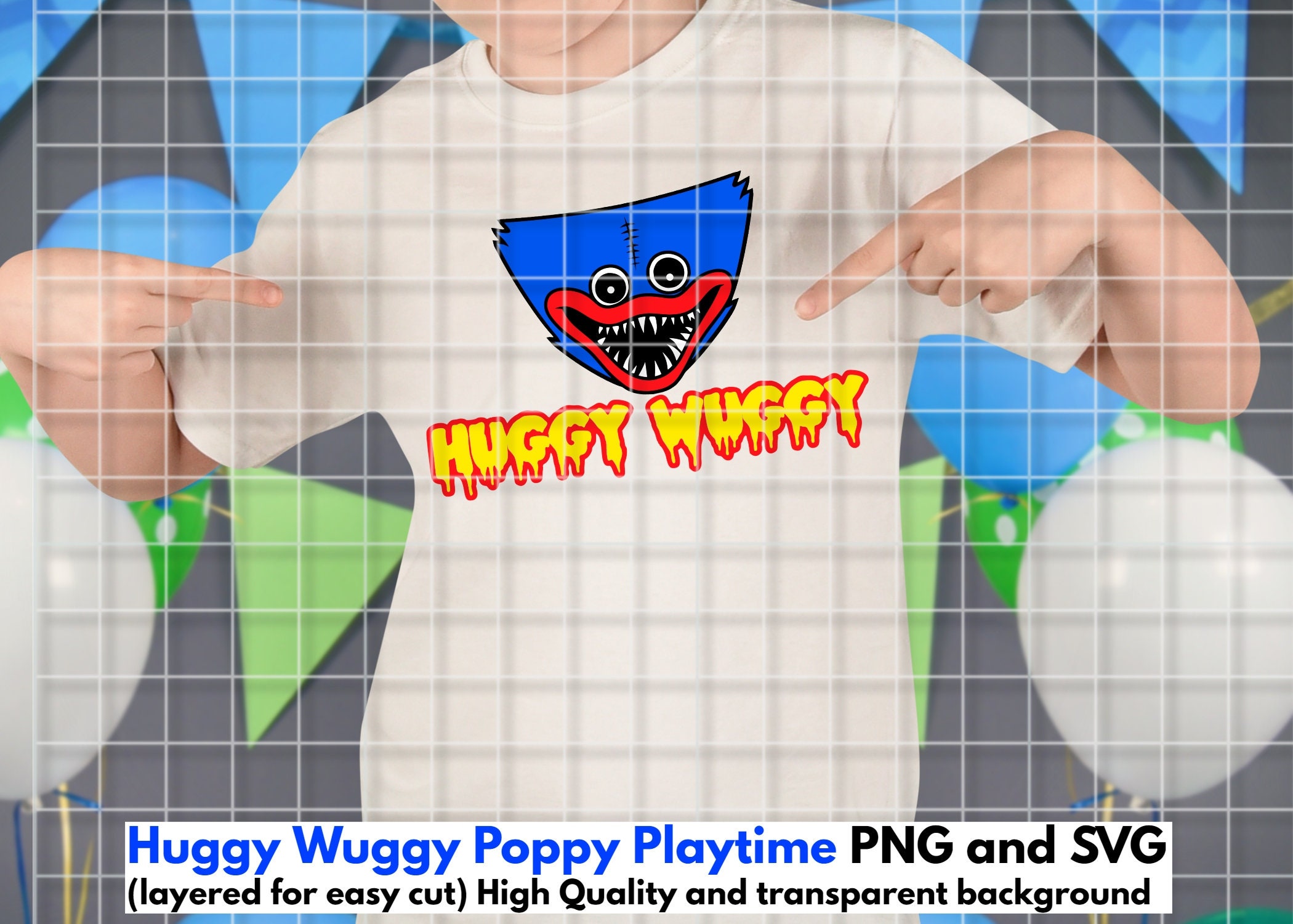 Give Me A Hug Huggy Wuggy Poppy Playtime SVG PNG