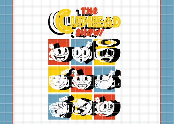 the cuphead show, video game, new 2022 character, colored,  clipart,svg,png,pdf files, vectorized