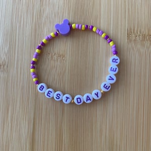Best Day Ever Tangled Disney Beaded Friendship Bracelet