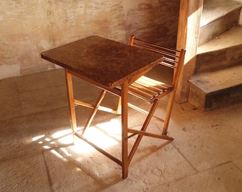 70s French Foldable School Desk.