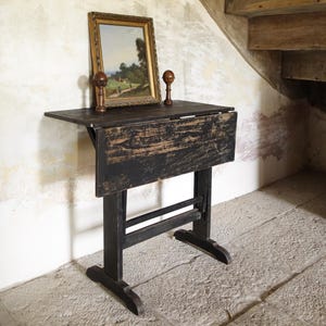 Vintage Shabby Folding Table – Rustic Farmhouse Console