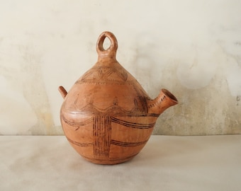 Antique Oriental Pottery Earthenware Jug.
