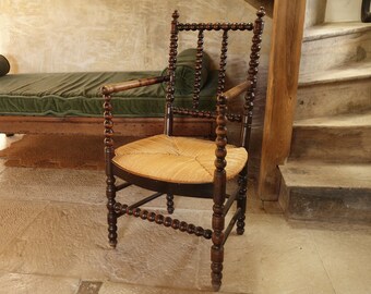 Antique French Bobbin Chair.