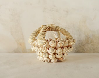 70s Shell Decorative Basket.