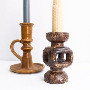 Set of 2 Midcentury Ceramic Candleholder. image 2