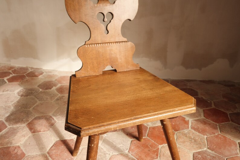 1 of 2 Alsacian Traditional Wooden Chair. image 4