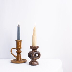 Set of 2 Midcentury Ceramic Candleholder. image 8