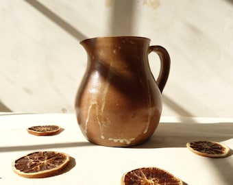 Handmade Glazed Rustic Earthenware Jug.