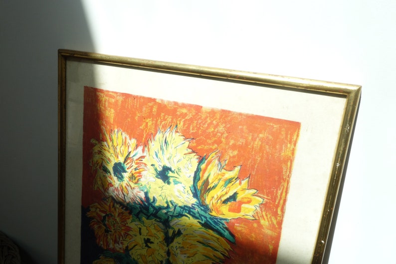 Retro Pastel Flower Wall Art Print. Etsy