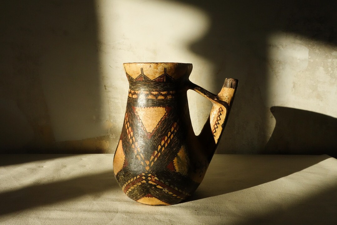 Bone Inlay Rice Pitcher Primitive Antique Primitive African Water Pitcher. - Etsy