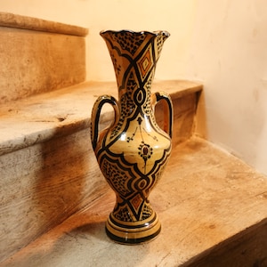 Moroccan Safi Vase - Vintage Traditional Handmade Jug