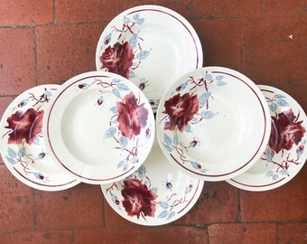 Antique French Luneville Plates.