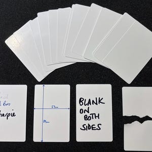 Blanko Spielkarten Deck (54 Karten) - beidseitig blanko mit seidenmatter Oberfläche