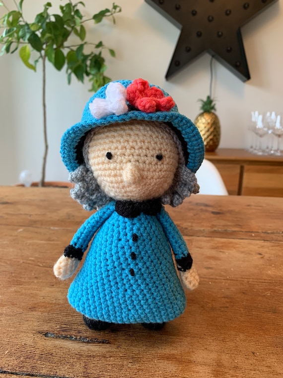 Queen Elizabeth II Crochet Doll Royal Souvenir Platinum | Etsy UK