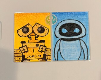 WALL•E & EVE ACEO Duo Cards, made by Emma Design