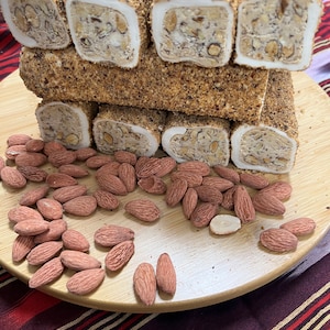 Turkısh Delıght With Almond , Almond Paste With Delight, By Refa Food , Turkish Sweet, Turkish Delicious Taste