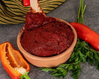 Homemade Turkish Red Paprika Pepper Paste , Natural and  Organic by Refa Food