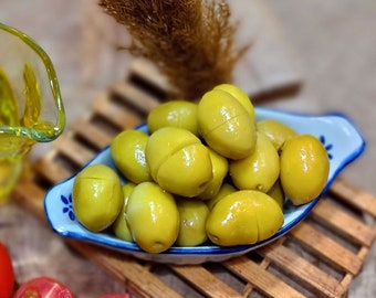 Handgemaakte beroemde Akhisar groene olijven zijn biologisch en natuurlijk van Refa Food