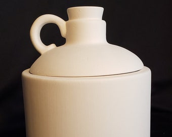 Ceramic Bisque - Little jug box with lid