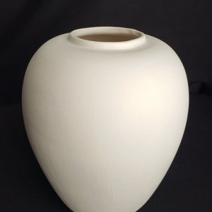 Ceramic Bisque Classic vintage small vase image 1