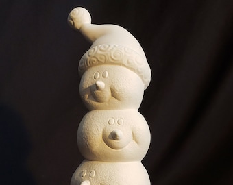 Ceramic Bisque - Snowman stack
